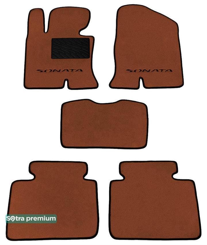 Sotra 07171-CH-TERRA Interior mats Sotra two-layer terracotta for Hyundai Sonata (2009-2014), set 07171CHTERRA: Buy near me in Poland at 2407.PL - Good price!