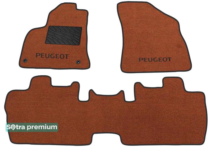 Sotra 07184-CH-TERRA Interior mats Sotra two-layer terracotta for Peugeot 3008/5008 (2008-2016), set 07184CHTERRA: Buy near me in Poland at 2407.PL - Good price!