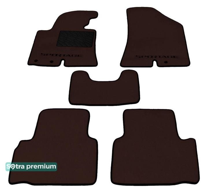 Sotra 07192-CH-CHOCO Interior mats Sotra two-layer brown for KIA Sportage (2010-2015), set 07192CHCHOCO: Buy near me in Poland at 2407.PL - Good price!