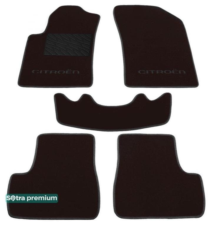 Sotra 07194-CH-CHOCO Interior mats Sotra Double layer brown for Citroen C3/Ds3, set 07194CHCHOCO: Buy near me in Poland at 2407.PL - Good price!