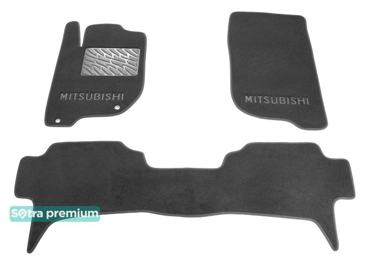Sotra 07196-CH-GREY Interior mats Sotra two-layer gray for Mitsubishi Pajero sport (2008-2016), set 07196CHGREY: Buy near me in Poland at 2407.PL - Good price!