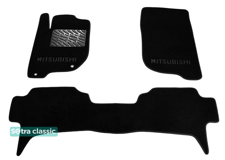 Sotra 07196-GD-BLACK Коврики салона Sotra двухслойные черные для Mitsubishi Pajero sport (2008-2016), комплект 07196GDBLACK: Отличная цена - Купить в Польше на 2407.PL!