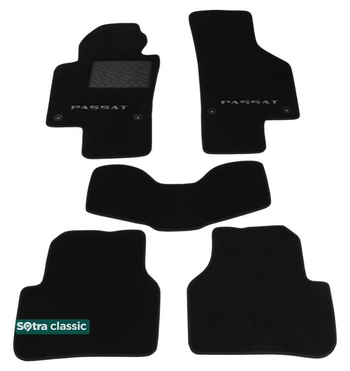 Sotra 07203-GD-BLACK Коврики салона Sotra двухслойные черные для Volkswagen Passat (2008-2017), комплект 07203GDBLACK: Отличная цена - Купить в Польше на 2407.PL!