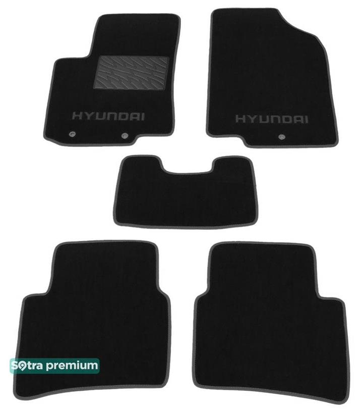 Sotra 07212-CH-BLACK Коврики салона Sotra двухслойные черные для Hyundai Accent / solaris (2011-), комплект 07212CHBLACK: Отличная цена - Купить в Польше на 2407.PL!
