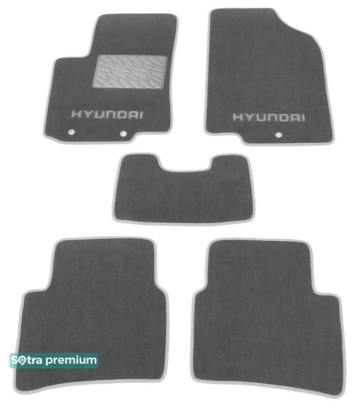 Sotra 07212-CH-GREY Коврики салона Sotra двухслойные серые для Hyundai Accent / solaris (2011-), комплект 07212CHGREY: Отличная цена - Купить в Польше на 2407.PL!
