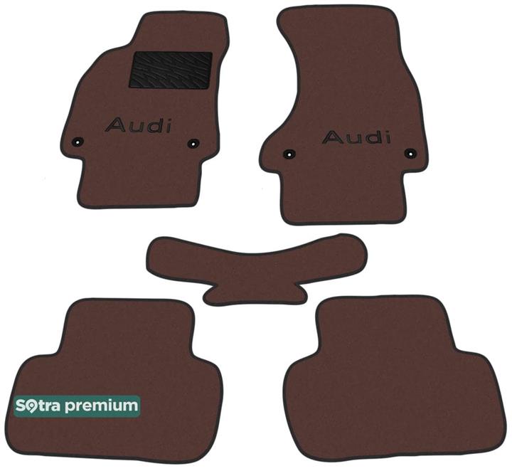 Sotra 07214-CH-CHOCO Interior mats Sotra two-layer brown for Audi A4 (2008-2015), set 07214CHCHOCO: Buy near me in Poland at 2407.PL - Good price!