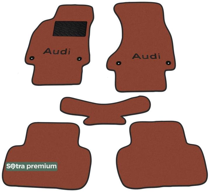 Sotra 07214-CH-TERRA Interior mats Sotra two-layer terracotta for Audi A4 (2008-2015), set 07214CHTERRA: Buy near me in Poland at 2407.PL - Good price!