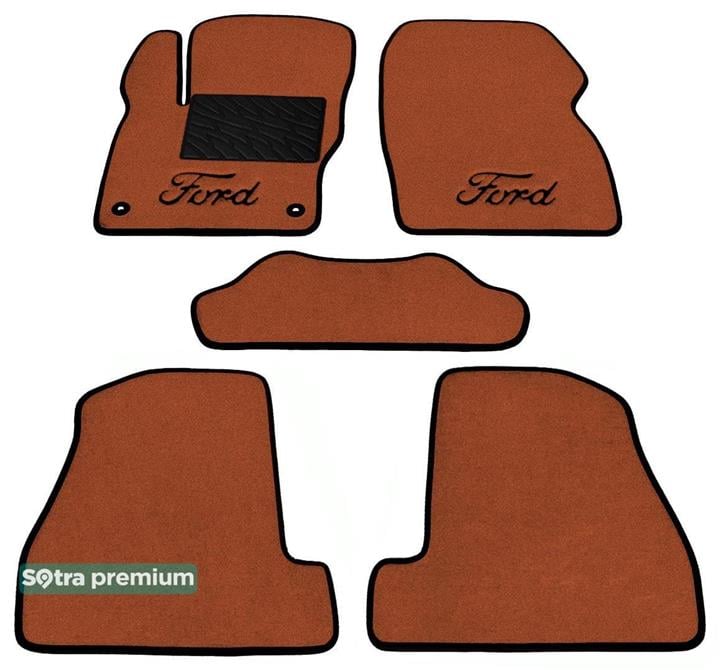 Sotra 07215-CH-TERRA Interior mats Sotra two-layer terracotta for Ford Focus (2010-2014), set 07215CHTERRA: Buy near me in Poland at 2407.PL - Good price!