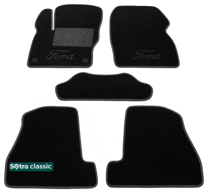 Sotra 07215-GD-BLACK Коврики салона Sotra двухслойные черные для Ford Focus (2010-2014), комплект 07215GDBLACK: Отличная цена - Купить в Польше на 2407.PL!