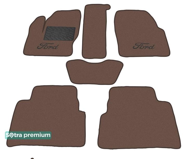 Sotra 07218-CH-CHOCO Interior mats Sotra two-layer brown for Ford C-max (2010-), set 07218CHCHOCO: Buy near me at 2407.PL in Poland at an Affordable price!