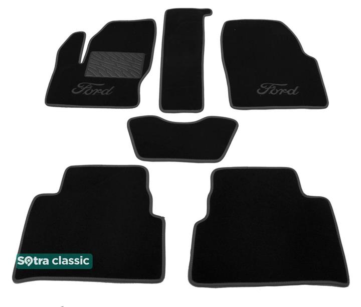 Sotra 07218-GD-BLACK Interior mats Sotra two-layer black for Ford C-max (2010-), set 07218GDBLACK: Buy near me at 2407.PL in Poland at an Affordable price!