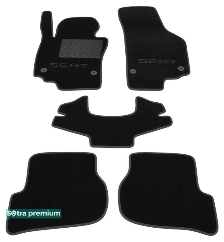 Sotra 07223-CH-BLACK Interior mats Sotra two-layer black for Seat Leon (2005-2012), set 07223CHBLACK: Buy near me in Poland at 2407.PL - Good price!