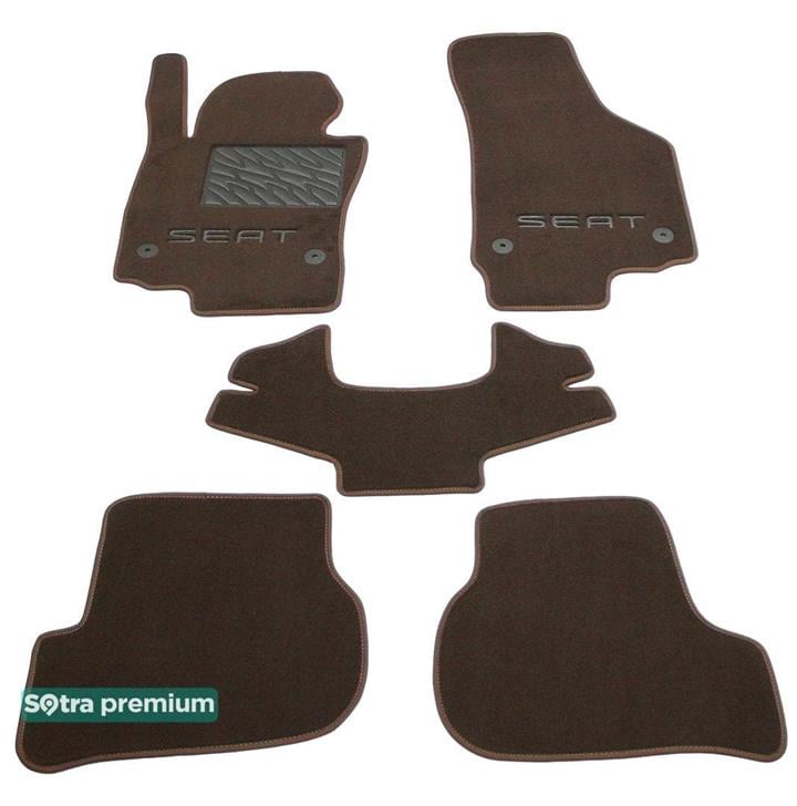 Sotra 07223-CH-CHOCO Interior mats Sotra two-layer brown for Seat Leon (2005-2012), set 07223CHCHOCO: Buy near me in Poland at 2407.PL - Good price!