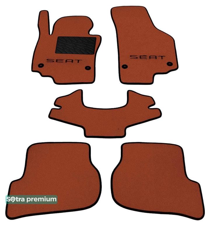 Sotra 07223-CH-TERRA Interior mats Sotra two-layer terracotta for Seat Leon (2005-2012), set 07223CHTERRA: Buy near me in Poland at 2407.PL - Good price!