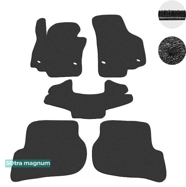 Sotra 07223-MG15-BLACK Interior mats Sotra two-layer black for Seat Leon (2005-2012), set 07223MG15BLACK: Buy near me in Poland at 2407.PL - Good price!