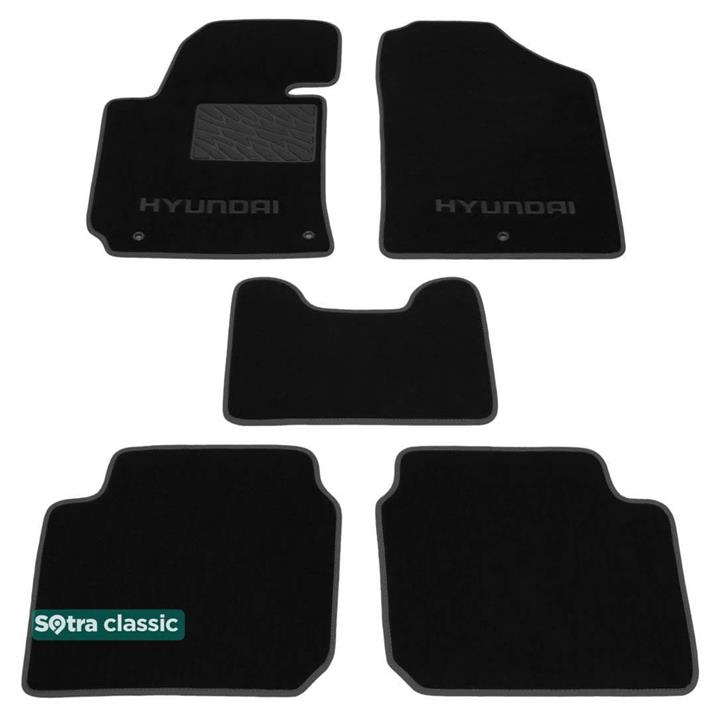 Sotra 07230-GD-BLACK Килимки салону Sotra двошарові чорні для Hyundai Elantra (2010-), комплект 07230GDBLACK: Купити у Польщі - Добра ціна на 2407.PL!