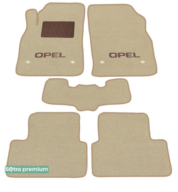 Sotra 07234-CH-BEIGE Interior mats Sotra two-layer beige for Opel Astra j (2010-2015), set 07234CHBEIGE: Buy near me in Poland at 2407.PL - Good price!