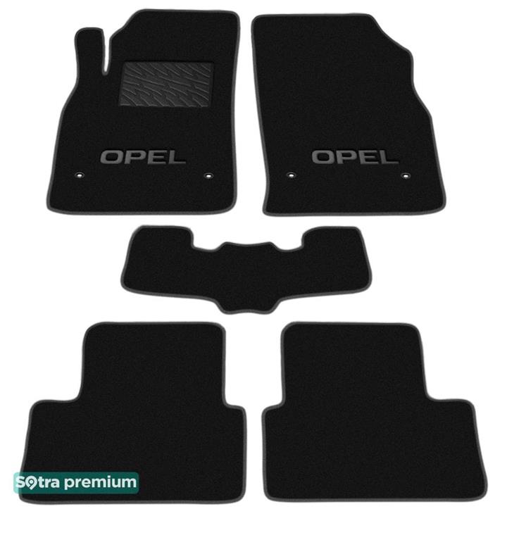Sotra 07234-CH-BLACK Interior mats Sotra two-layer black for Opel Astra j (2010-2015), set 07234CHBLACK: Buy near me in Poland at 2407.PL - Good price!