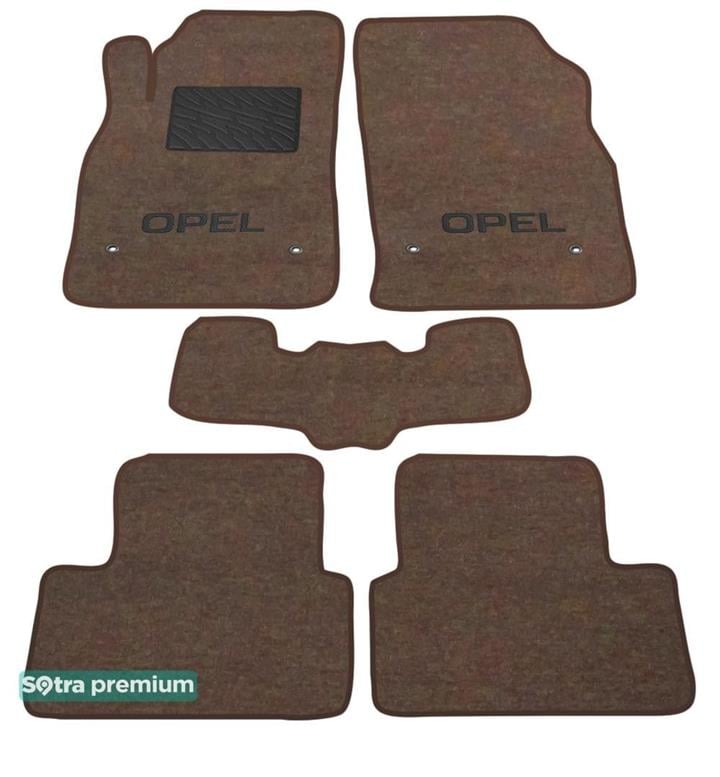 Sotra 07234-CH-CHOCO Interior mats Sotra two-layer brown for Opel Astra j (2010-2015), set 07234CHCHOCO: Buy near me in Poland at 2407.PL - Good price!