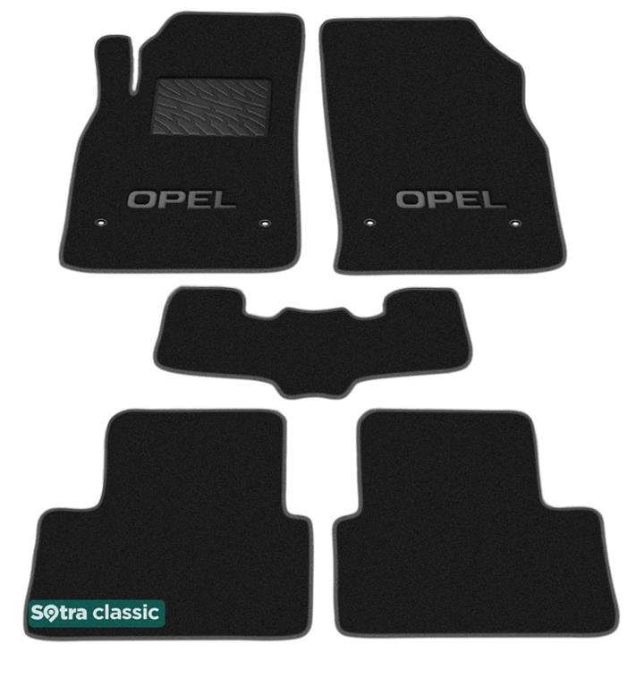 Sotra 07234-GD-BLACK Interior mats Sotra two-layer black for Opel Astra j (2010-2015), set 07234GDBLACK: Buy near me in Poland at 2407.PL - Good price!