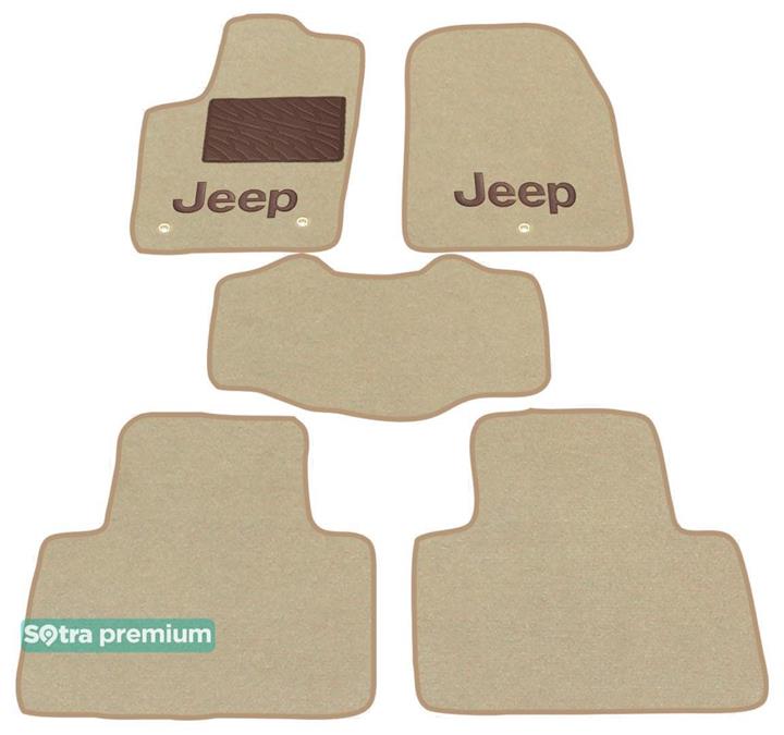 Sotra 07236-CH-BEIGE Interior mats Sotra two-layer beige for Jeep Grand cherokee (2011-2013), set 07236CHBEIGE: Buy near me in Poland at 2407.PL - Good price!