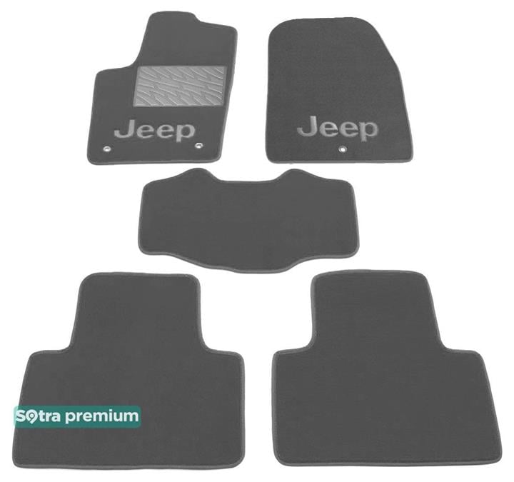 Sotra 07236-CH-GREY Interior mats Sotra two-layer gray for Jeep Grand cherokee (2011-2013), set 07236CHGREY: Buy near me in Poland at 2407.PL - Good price!