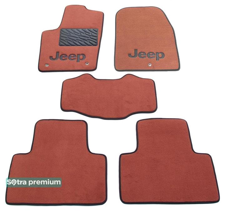 Sotra 07236-CH-TERRA Interior mats Sotra two-layer terracotta for Jeep Grand cherokee (2011-2013), set 07236CHTERRA: Buy near me at 2407.PL in Poland at an Affordable price!