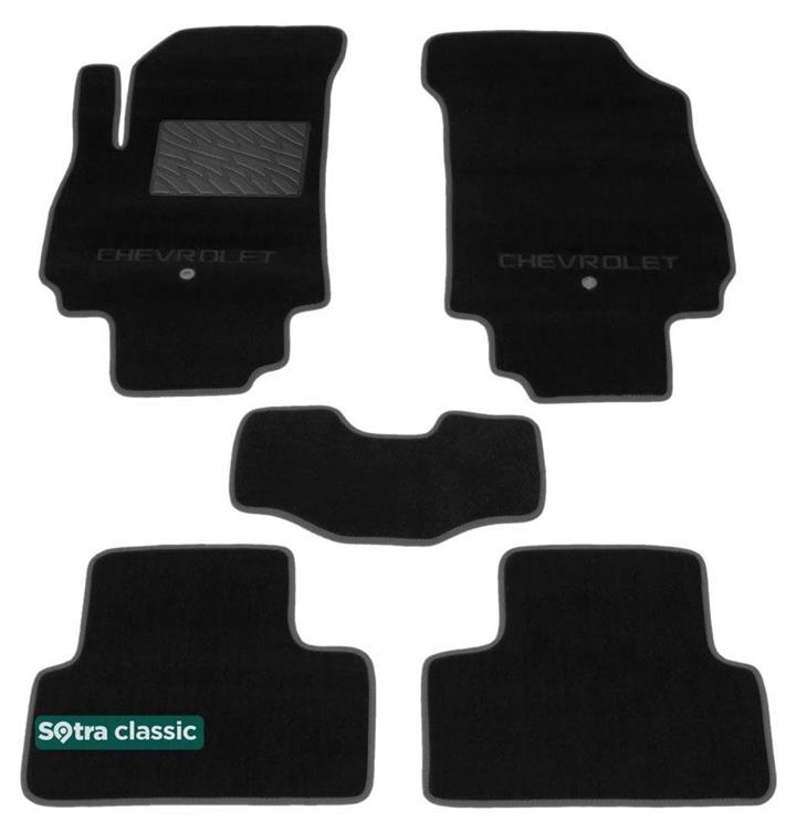 Sotra 07242-GD-BLACK Interior mats Sotra two-layer black for Chevrolet Orlando (2011-), set 07242GDBLACK: Buy near me in Poland at 2407.PL - Good price!