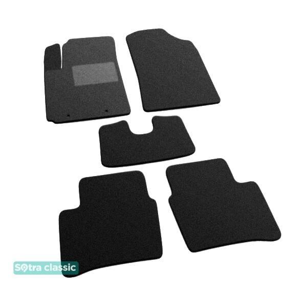 Sotra 07246-GD-BLACK Interior mats Sotra two-layer black for KIA Picanto (2011-2016), set 07246GDBLACK: Buy near me in Poland at 2407.PL - Good price!