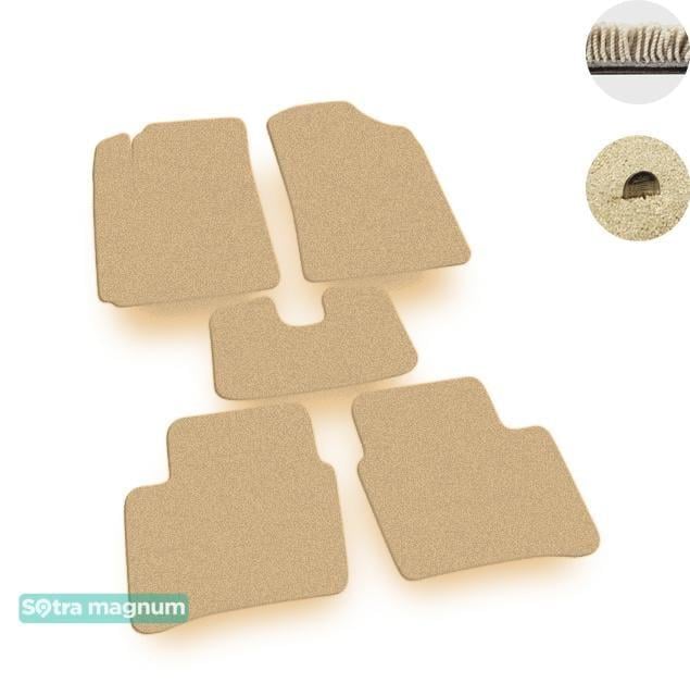 Sotra 07246-MG20-BEIGE Interior mats Sotra two-layer beige for KIA Picanto (2011-2016), set 07246MG20BEIGE: Buy near me in Poland at 2407.PL - Good price!