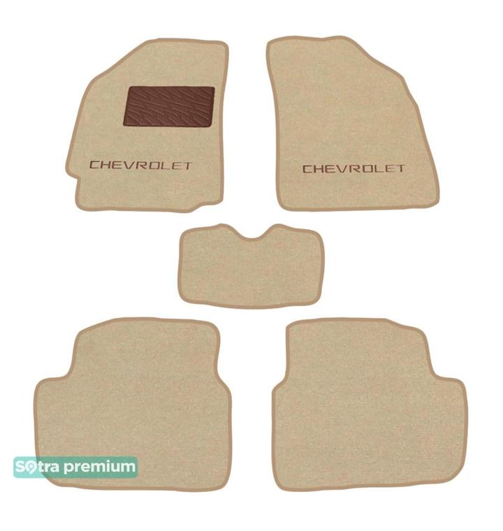 Sotra 07248-CH-BEIGE Interior mats Sotra two-layer beige for Chevrolet Spark (2009-2015), set 07248CHBEIGE: Buy near me in Poland at 2407.PL - Good price!