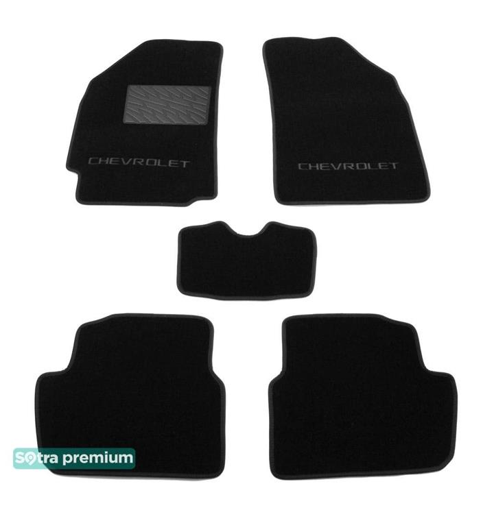 Sotra 07248-CH-BLACK Interior mats Sotra two-layer black for Chevrolet Spark (2009-2015), set 07248CHBLACK: Buy near me in Poland at 2407.PL - Good price!