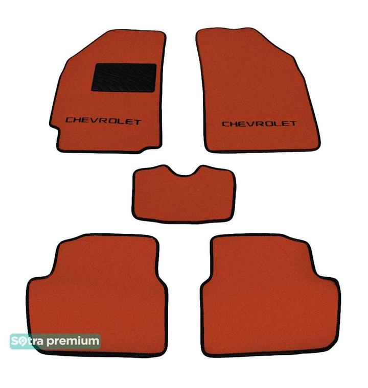 Sotra 07248-CH-TERRA Interior mats Sotra two-layer terracotta for Chevrolet Spark (2009-2015), set 07248CHTERRA: Buy near me in Poland at 2407.PL - Good price!