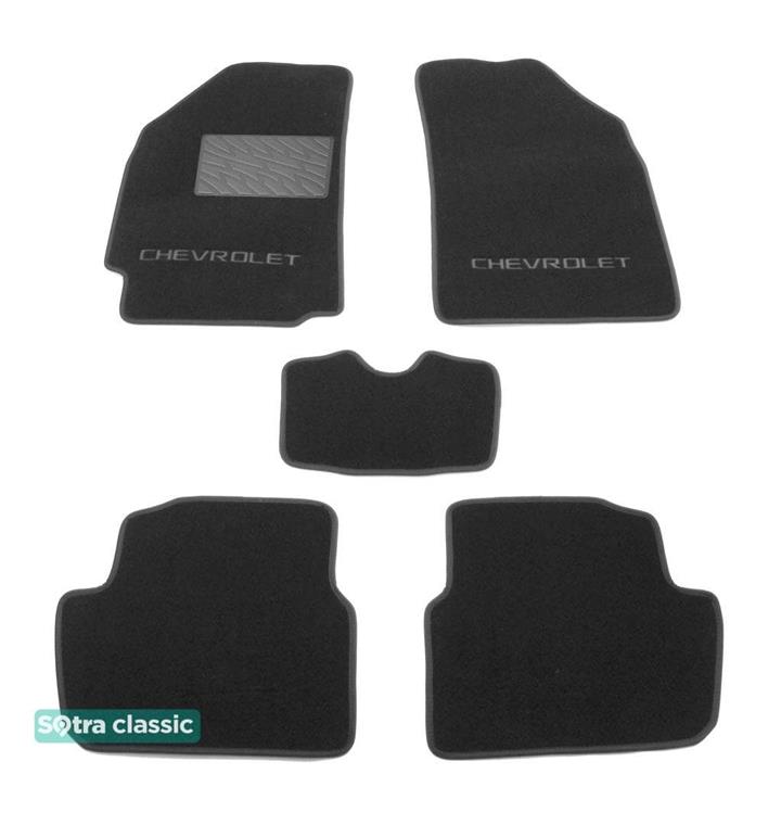 Sotra 07248-GD-GREY Interior mats Sotra two-layer gray for Chevrolet Spark (2009-2015), set 07248GDGREY: Buy near me in Poland at 2407.PL - Good price!