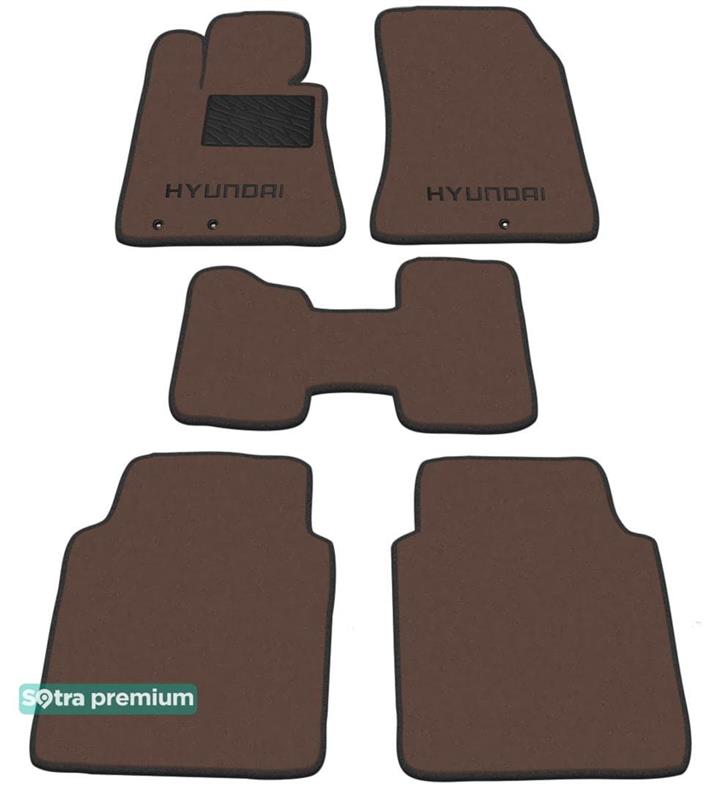 Sotra 07265-CH-CHOCO Коврики салона Sotra двухслойные коричневые для Hyundai Equus (2009-2012), комплект 07265CHCHOCO: Отличная цена - Купить в Польше на 2407.PL!