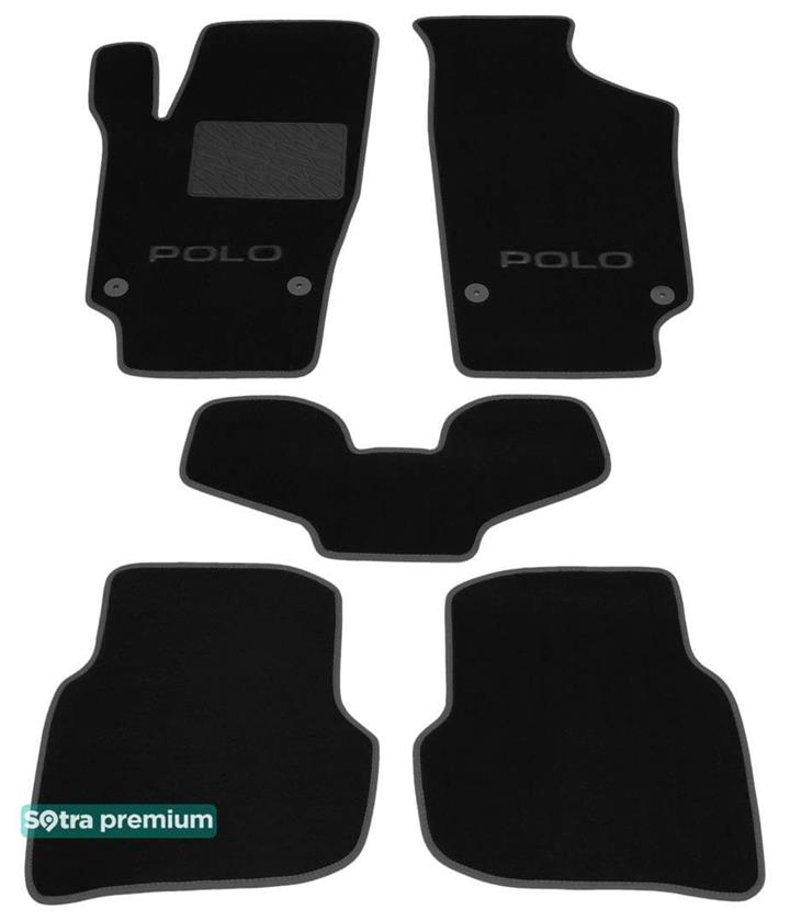 Sotra 07268-CH-BLACK Коврики салона Sotra двухслойные черные для Volkswagen Polo (2009-), комплект 07268CHBLACK: Отличная цена - Купить в Польше на 2407.PL!