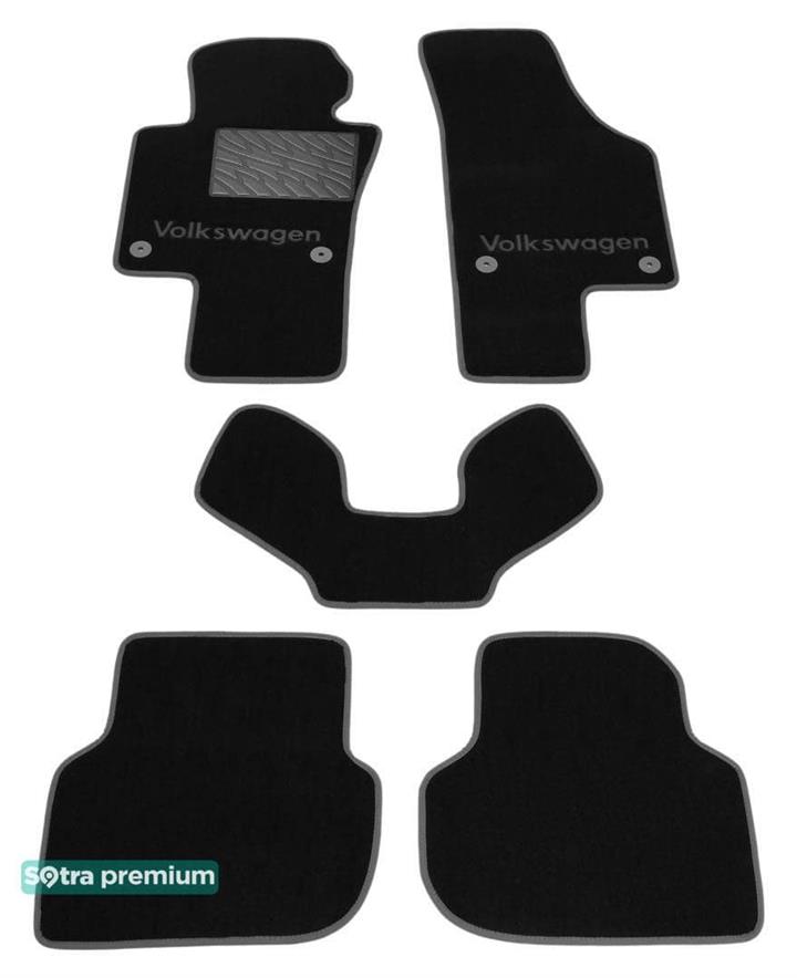 Sotra 07270-CH-BLACK Килимки салону Sotra двошарові чорні для Volkswagen Jetta (2010-), комплект 07270CHBLACK: Приваблива ціна - Купити у Польщі на 2407.PL!