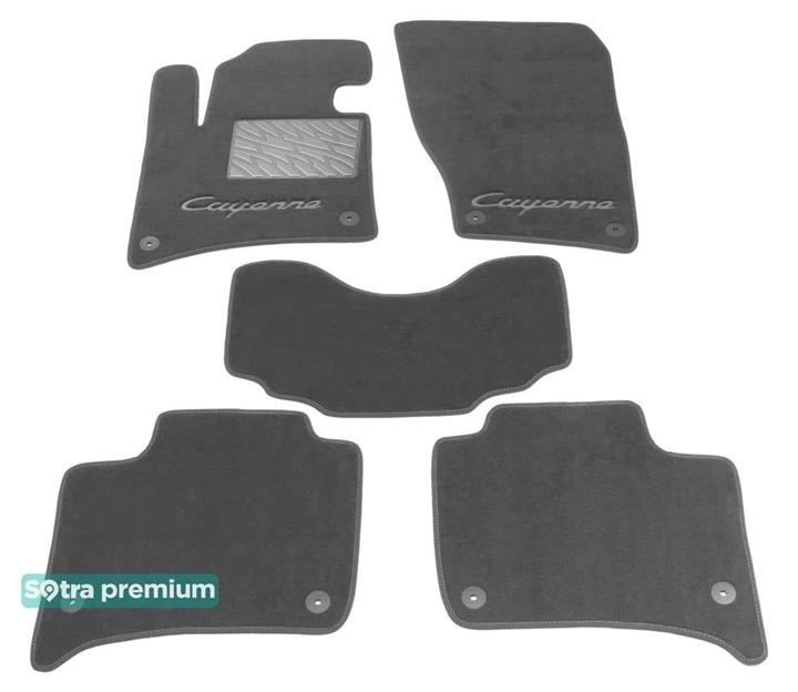 Sotra 07276-CH-GREY Interior mats Sotra two-layer gray for Porsche Cayenne (2010-), set 07276CHGREY: Buy near me in Poland at 2407.PL - Good price!