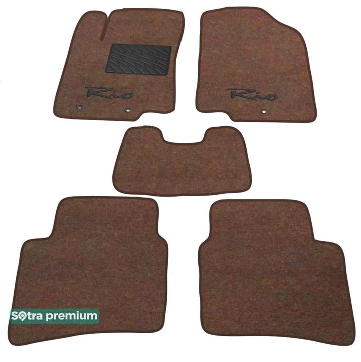 Sotra 07291-CH-CHOCO Interior mats Sotra two-layer brown for KIA Rio (2011-), set 07291CHCHOCO: Buy near me in Poland at 2407.PL - Good price!