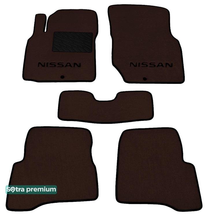 Sotra 07298-CH-CHOCO Interior mats Sotra two-layer brown for Nissan Almera classic (2006-2013), set 07298CHCHOCO: Buy near me in Poland at 2407.PL - Good price!