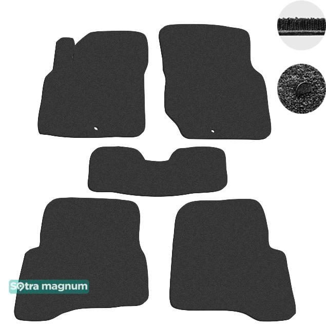 Sotra 07298-MG15-BLACK Interior mats Sotra two-layer black for Nissan Almera classic (2006-2013), set 07298MG15BLACK: Buy near me in Poland at 2407.PL - Good price!