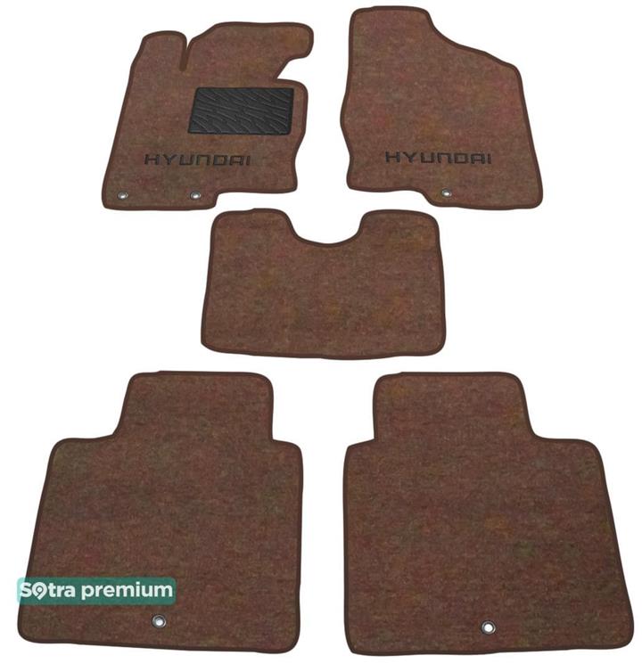 Sotra 07307-CH-CHOCO Interior mats Sotra two-layer brown for Hyundai Grandeur (2011-2017), set 07307CHCHOCO: Buy near me in Poland at 2407.PL - Good price!