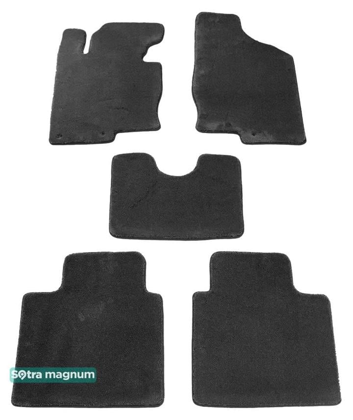 Sotra 07307-MG15-BLACK Interior mats Sotra two-layer black for Hyundai Grandeur (2011-2017), set 07307MG15BLACK: Buy near me in Poland at 2407.PL - Good price!