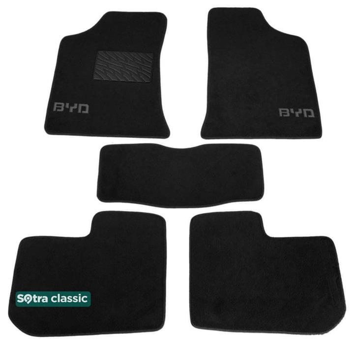 Sotra 07314-GD-BLACK Interior mats Sotra two-layer black for Byd F3 / f3r (2005-), set 07314GDBLACK: Buy near me in Poland at 2407.PL - Good price!
