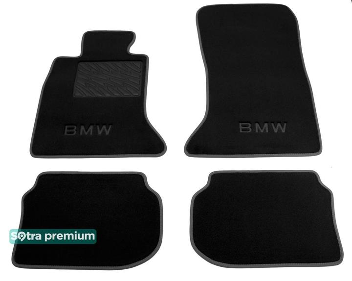 Sotra 07327-CH-BLACK Interior mats Sotra two-layer black for BMW 5-series (2010-2016), set 07327CHBLACK: Buy near me in Poland at 2407.PL - Good price!