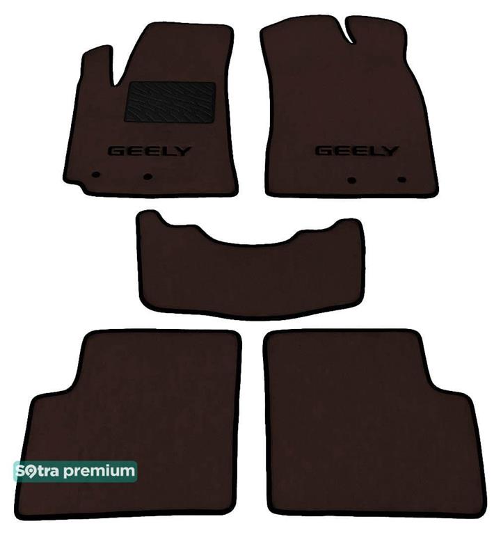 Sotra 07328-CH-CHOCO Interior mats Sotra two-layer brown for Geely Emgrand ec7 (2009-), set 07328CHCHOCO: Buy near me in Poland at 2407.PL - Good price!
