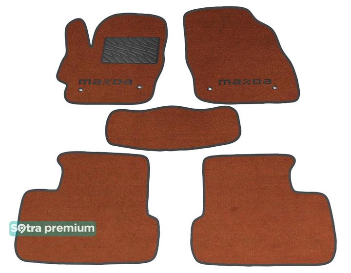 Sotra 07346-CH-TERRA Interior mats Sotra two-layer terracotta for Mazda 3 (2008-2013), set 07346CHTERRA: Buy near me at 2407.PL in Poland at an Affordable price!