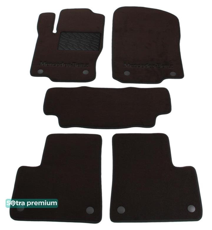 Sotra 07348-CH-CHOCO Interior mats Sotra Double layer brown for Mercedes Gl-class/M-class, set 07348CHCHOCO: Buy near me at 2407.PL in Poland at an Affordable price!