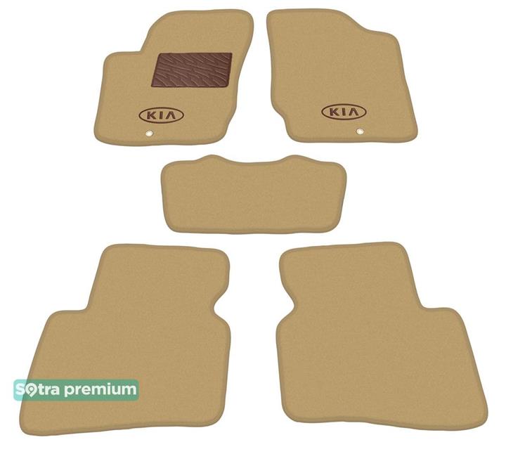 Sotra 07355-CH-BEIGE Interior mats Sotra two-layer beige for KIA Cerato (2008-2012), set 07355CHBEIGE: Buy near me in Poland at 2407.PL - Good price!