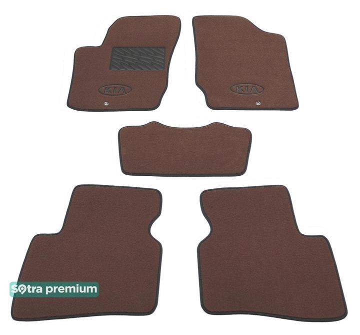 Sotra 07355-CH-CHOCO Interior mats Sotra two-layer brown for KIA Cerato (2008-2012), set 07355CHCHOCO: Buy near me in Poland at 2407.PL - Good price!